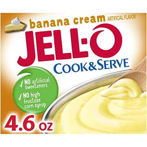 Jell-O Cook & Serve Banana Cream Pudding & Pie Filling Mix 24 c...