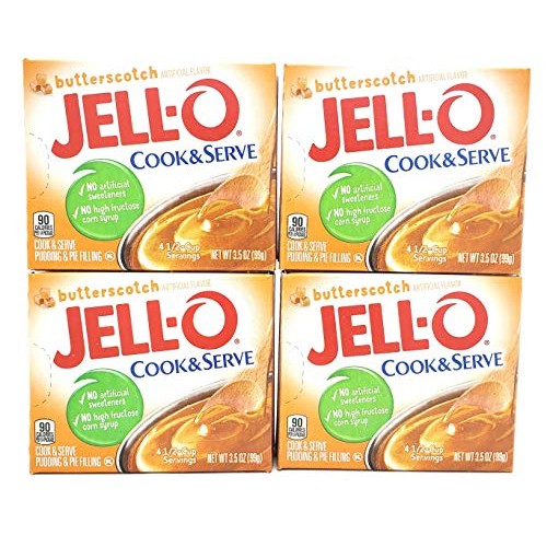 Jell-O, Cook &Amp; Serve, Pudding &Amp; Pie Filling, Butterscotch, 3.5Oz