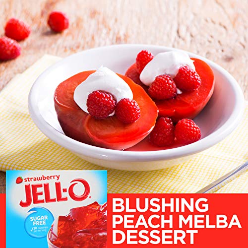 Jell-O Gelatin Mix, Strawberry Sugar Free, 0.6 Oz