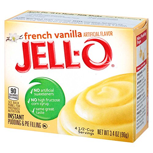 Jell-O Instant French Vanilla Pudding &Amp; Pie Filling 3.4 Oz Boxe
