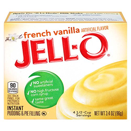 Jell-O Instant French Vanilla Pudding &Amp; Pie Filling 3.4 Oz Boxe