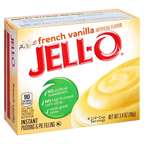 Jell-O Instant French Vanilla Pudding &Amp; Pie Filling 3.4 Oz Boxe
