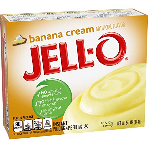 Jell-O Instant Pudding &Amp; Pie Filling, Banana Cream, 5.1 Oz