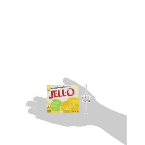 Jell-O Island Pineapple Gelatin Mix, 3 Oz Boxes Pack Of 4