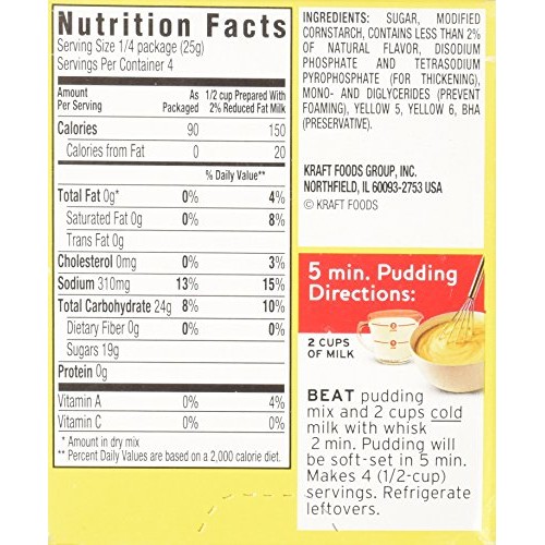 Jell-O Lemon Flavor Instant Pudding &Amp; Pie Filling, 3.4 Oz 96G
