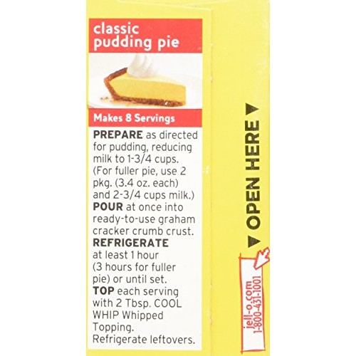 Jell-O Lemon Flavor Instant Pudding &Amp; Pie Filling, 3.4 Oz 96G