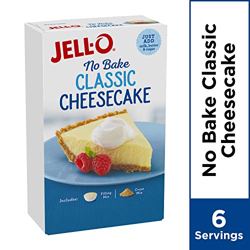 Jell-O No Bake Classic Cheesecake Dessert Kit 11.1 Oz Boxes, Pa