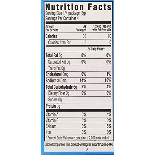 Jell-O Pistachio Flavor Sugar Free Pudding &Amp; Pie Filling 4-Pack