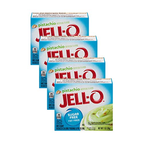 Jell-O Pistachio Flavor Sugar Free Pudding &Amp; Pie Filling 4-Pack