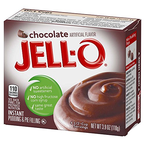 Jello Instant Chocolate Pudding Mix 3.9Oz Boxes, Pack Of 6