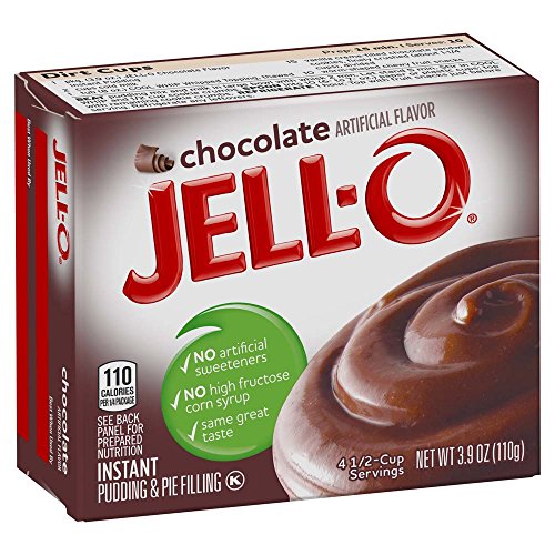 Jello Instant Chocolate Pudding Mix 3.9Oz Boxes, Pack Of 6