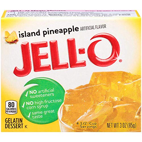 Jell-O Island Pineapple, Gelatin Dessert 3.0 Oz