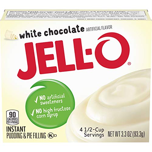 Jell-O Instant White Chocolate Pudding &Amp; Pie Filling 3.3 Oz Box