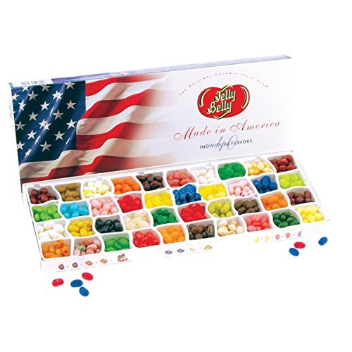 Jelly Belly 40 Flavor Jelly Bean Patriotic Gift Box - Genuine, O