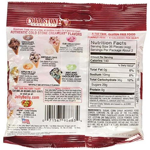 Jelly Belly 66889 3.1 Oz. Jelly Belly Cold Stone Ice Cream Parlo