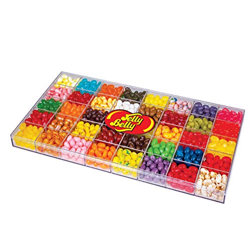 Jelly Belly 40-Flavor Clear Gift Box - Genuine, Official, Straig