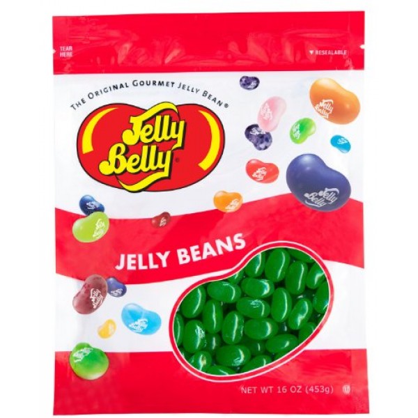 Jelly Belly Green Apple Jelly Beans - 1 Pound 16 Ounces Reseal