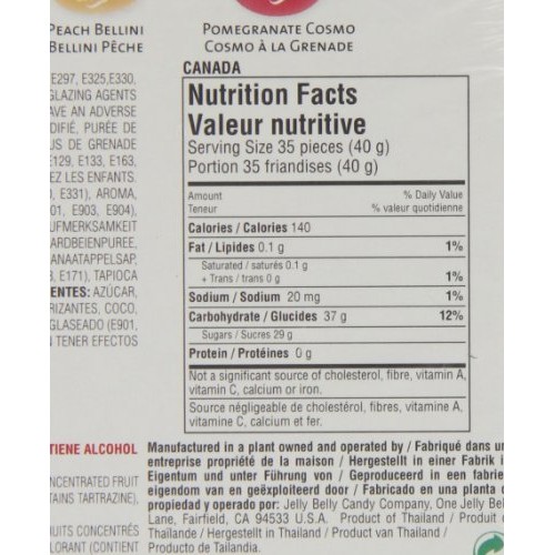 Jelly Belly Cocktail Classics 5-Flavor Jelly Bean Gift Box - Of