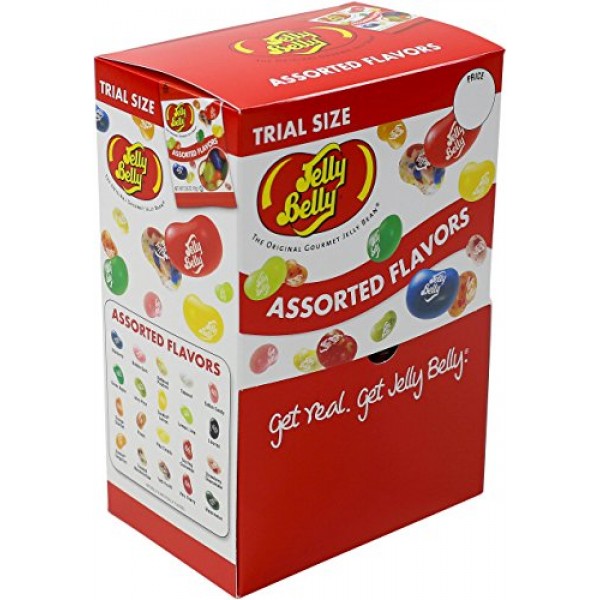Jelly Belly Jelly Beans, 20 Flavors, .35-oz Trial Size Packs, 80...