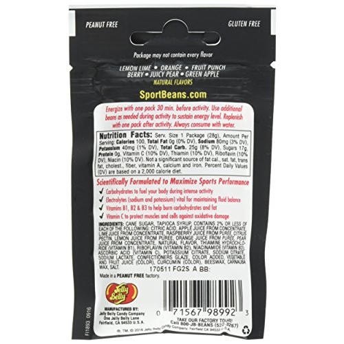 Jelly Belly Sport Beans - Energizing Jelly Beans - Assorted Flav