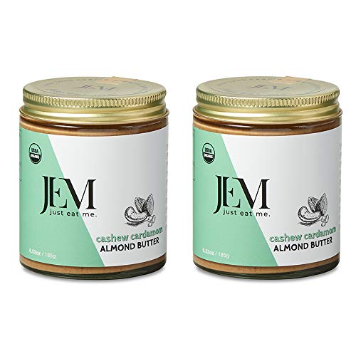 Jem Cashew Cardamom Almond Nut Butter, All Natural, Organic, Glu