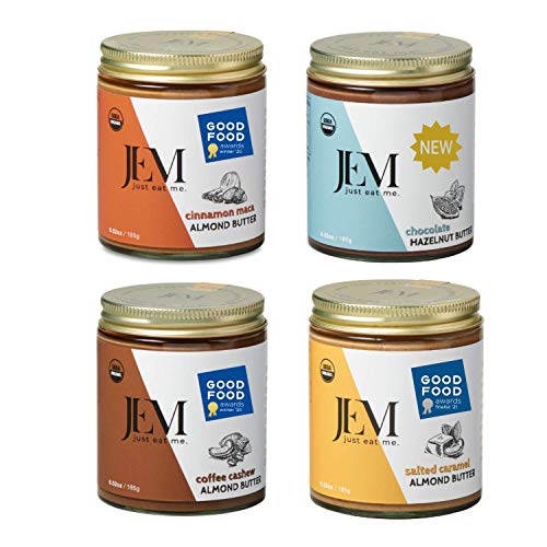 Jem Organic Nut Butter - Dessert Topping, Variety All Natural Al