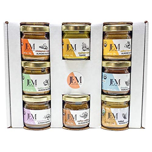 Jem Organic Nut Butter - Sampler Variety All Natural Almond Butt