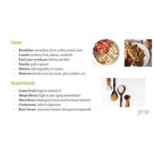 Jem - All Natural, Vegan, Organic, Dairy Free Cinnamon Maca Almo