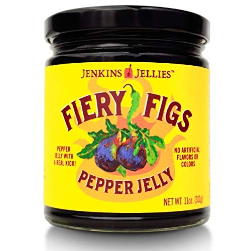 Jenkins Jellies 11Oz Fiery Fig Regular Jars Set Pack Of 3, Hot