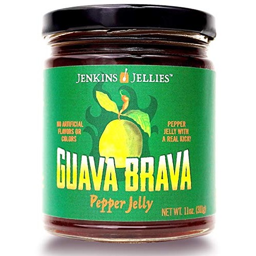 Jenkins Jellies 11Oz Guava Brava Regular Jars Set Pack Of 3, H