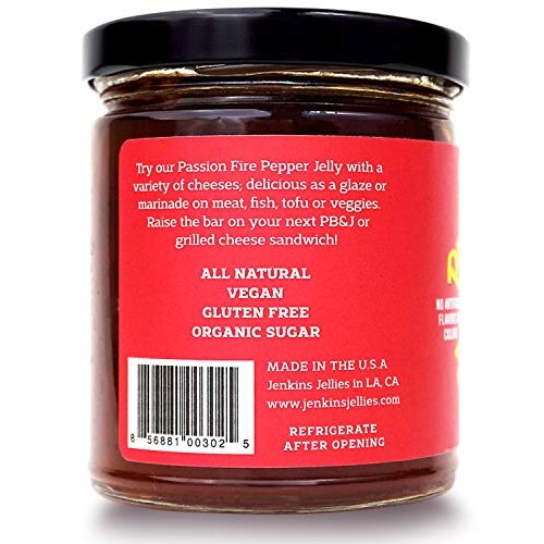 Jenkins Jellies 11Oz Passion Fire Pack Of 3, Sweet And Spicy,