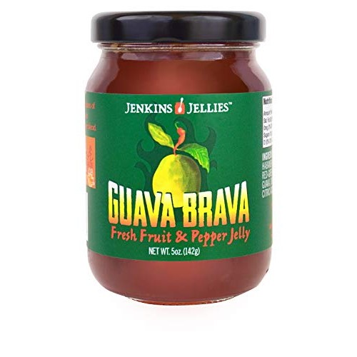 Jenkins Jellies 5Oz Guava Brava Mini Jars Set Pack Of 6, Hot P