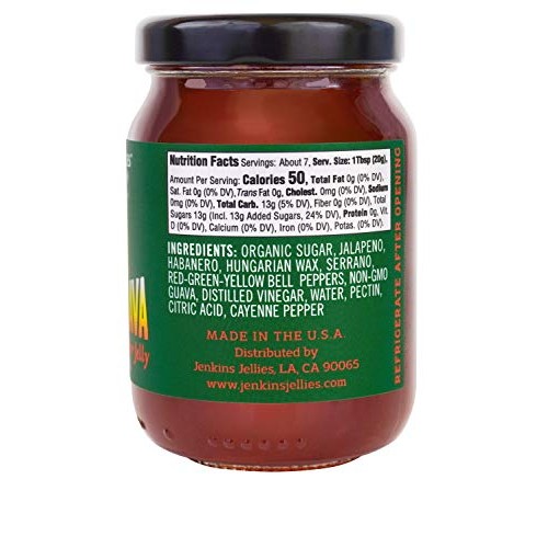 Jenkins Jellies 5Oz Guava Brava Mini Jars Set Pack Of 6, Hot P