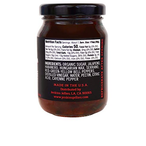 Jenkins Jellies 5Oz Hell Fire Mini Jars Set Pack Of 6, Hot Pep