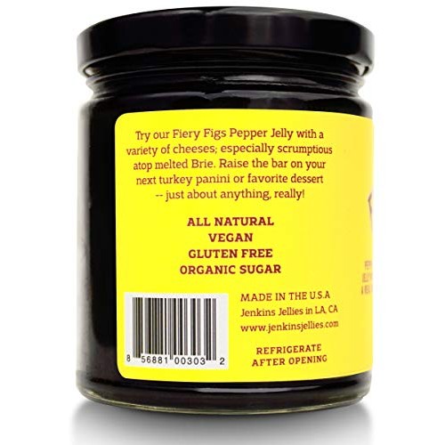 Jenkins Jellies Fiery Figs Pack Of 2, Hot Pepper Jelly With Ja