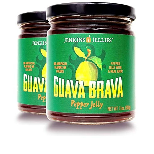Jenkins Jellies Guava Brava Pack Of 2, Hot Pepper Jelly With J