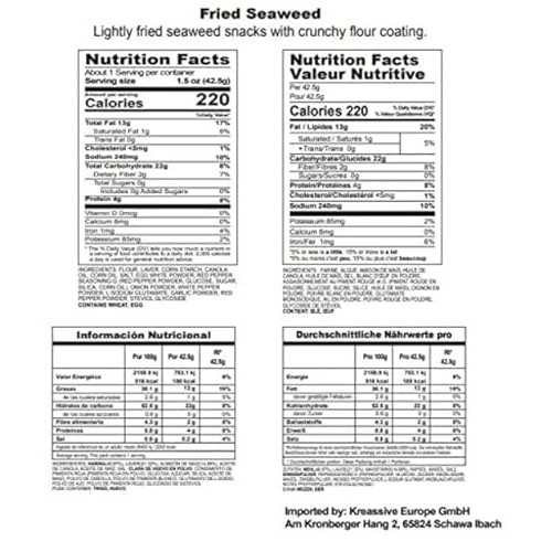 Crispy Seaweed Snacks Made with Gim [ 3 PACK ] Crunch + Crispy H...