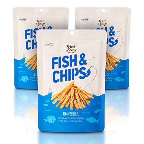 Fish And Chips Made Wtih Real Fish [ 3 Pack ] Crunch + Crispy He
