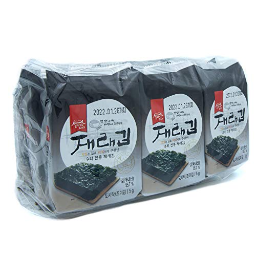 Premium Roasted Seaweed Snack [ Korean Snacks ] Crispy, Roasted