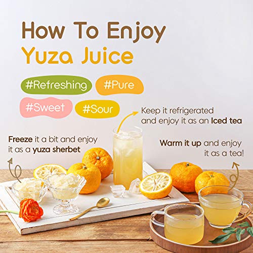 Usda Organic Yuza Citron Juice [ 6 Pouches ] Ready To Drink, On-