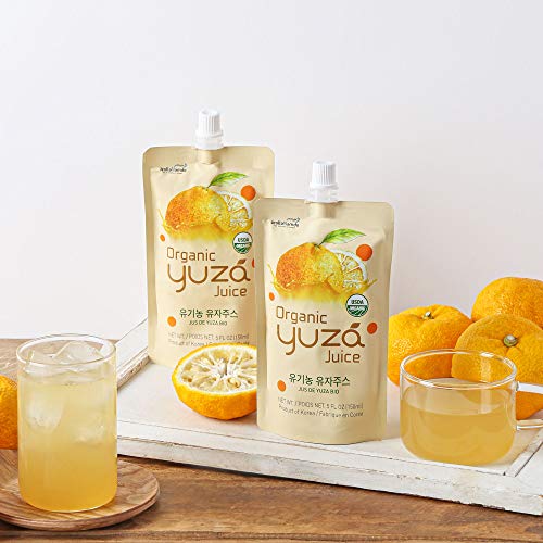 Usda Organic Yuza Citron Juice [ 6 Pouches ] Ready To Drink, On-