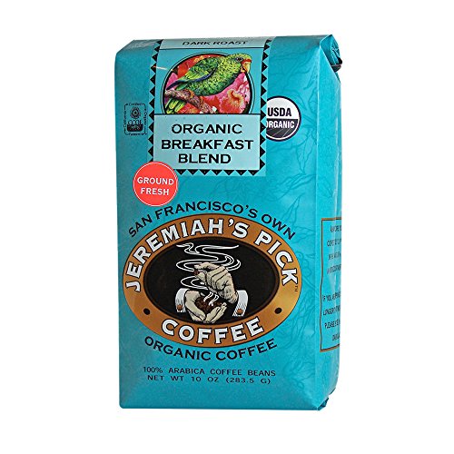 Organic Breakfast Blend - Ground Coffee For Drip - 10Oz, Caffein