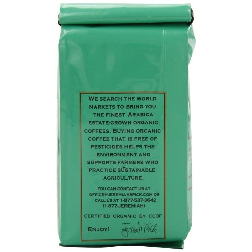 Jeremiahs Pick Coffee Organic Water Processed Dark Roast Decaf