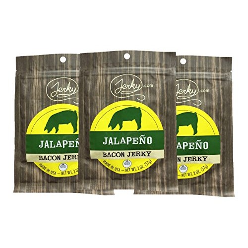 Jalapeno Bacon Jerky - 3 Pack - Made With Real Bacon And Spicy J