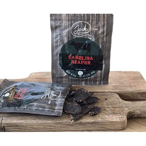 Jerky.Coms Carolina Reaper Beef Jerky, Hottest Jerky In The Wor