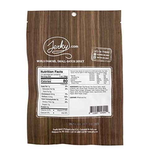 Jerky.Coms Carolina Reaper Beef Jerky, Hottest Jerky In The Wor