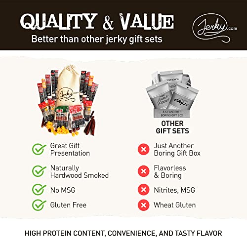 Jerky Gift Basket for Men & Women - 26pc Jerky Variety Pack of B...
