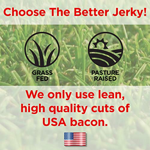 Maple Bacon Grass Fed Pork Jerky - 100 Calorie Snacks - Gourmet,