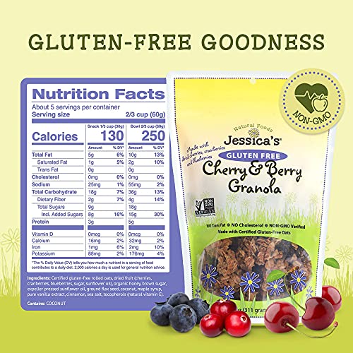 Jessica’s Natural Foods - Gluten-Free Cherry & Berry Granola mad...