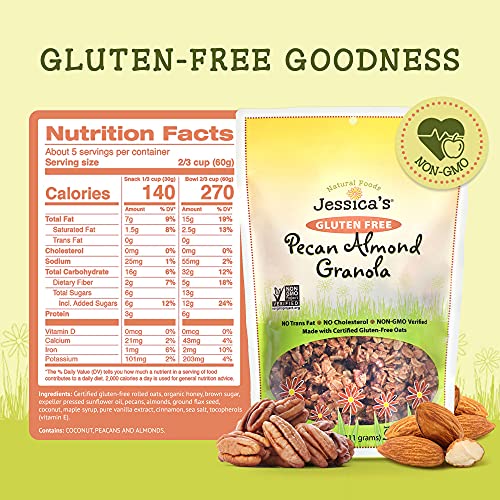 Jessica’s Natural Foods - Gluten-Free Pecan Almond Granola made ...